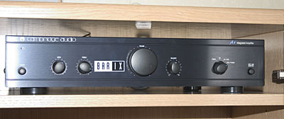 Amplifier in cupboard
